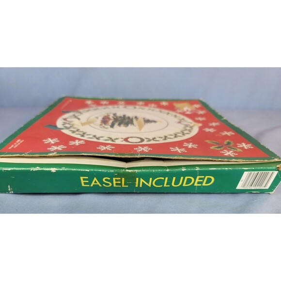 Christmas Tree Plate 10.5'' Vintage 1980s Japan ARTMARK Serving Round Dish - Picture 12 of 12